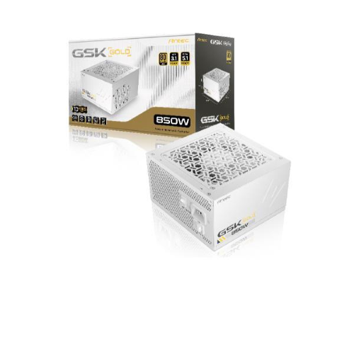 ANTEC GSK 850W V2 EC ALIMENTATORE 850 W 80 PLUS GOLD PFC ATTIVO PCIe 5.1 ATX 3.1 BIANCO